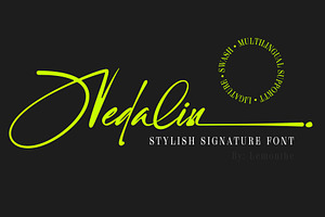 Nedalin | Signature Font