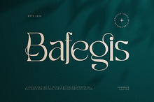 Bafegis || Elegant Serif Typeface