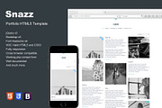 Snazz - Portfolio HTML5 Template, a HTML Template by ColorsThemes (Thumbnail 1 of 3)