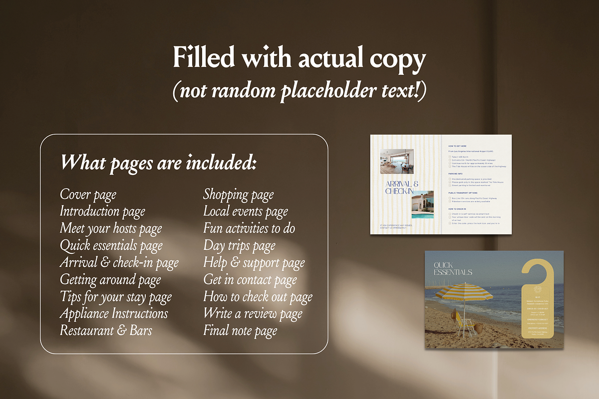 Coastal Airbnb Welcome Book Template, a Marketing Template by CanvaTemplateClubCo (Photo 7 of 10)