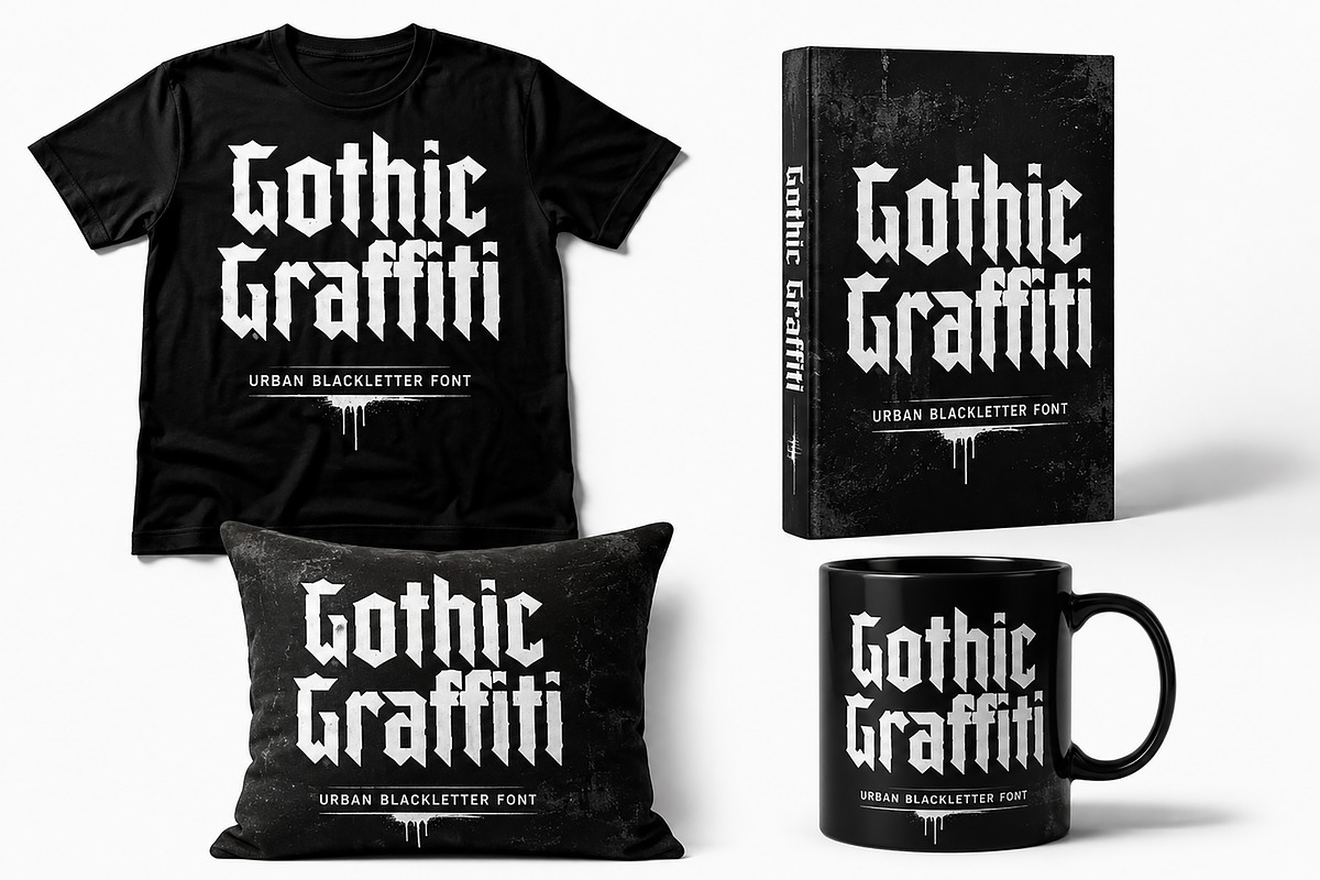 Gothic Graffiti, a Blackletter Font by Wow Magic (Photo 2 of 5)