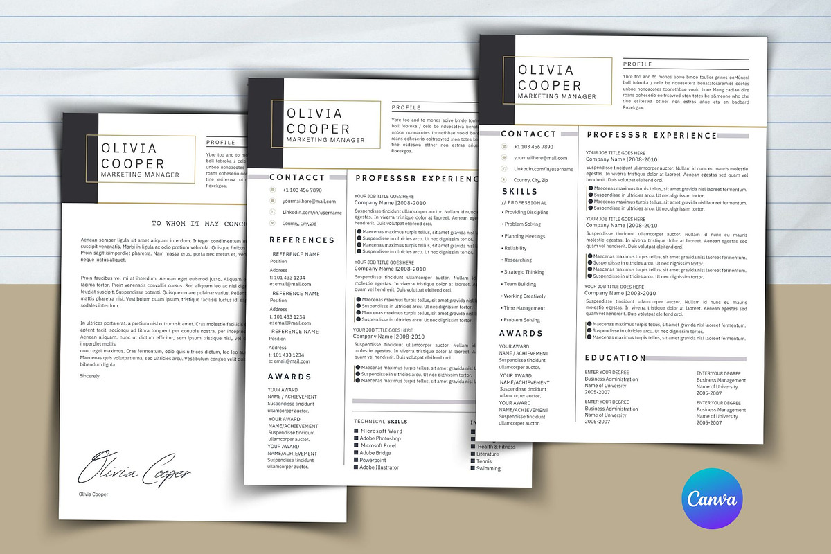 Minimal Resume, a Templates & Theme by iloveTemplate (Photo 2 of 6)