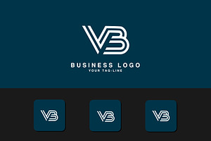 VB, BV V, B, Abstract Logo Design