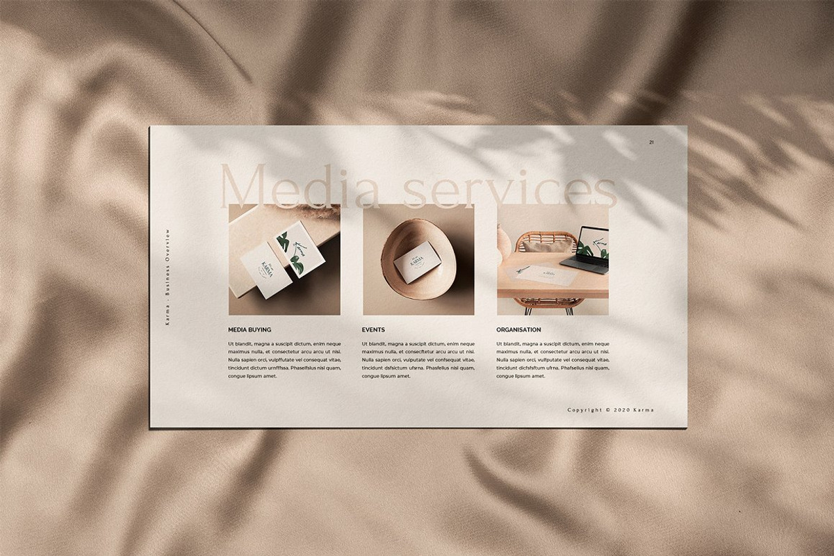 Karma Corporate Presentation, a Presentation Template by Blue Kite Creative (Photo 11 of 19)