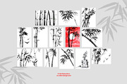 Ink Japanese bamboo, an Illustration by NataliMiasStore (Thumbnail 2 of 8)