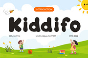 Kindergarten – Kiddifo Font, a Handwritten Font by Stylin Studio (Thumbnail 1 of 8)