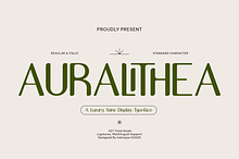 Auralithea - Luxury Sans Display