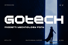 Gotech - Modern Futuristic Font