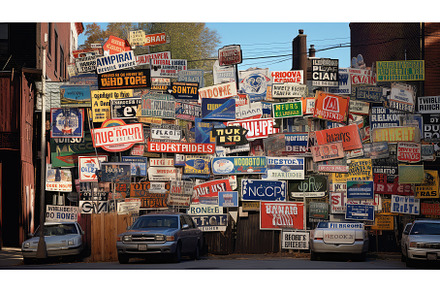 candidate political signs ai, a Technology Photo by pikepicture