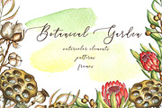 Sale BotanIcal Garden watercolor, a Texture Illustration by artdreamer (Thumbnail 1 of 5)
