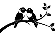 Birds on Branch Vector Collection, an Illustration by Designer_Momina (Thumbnail 17 of 21)