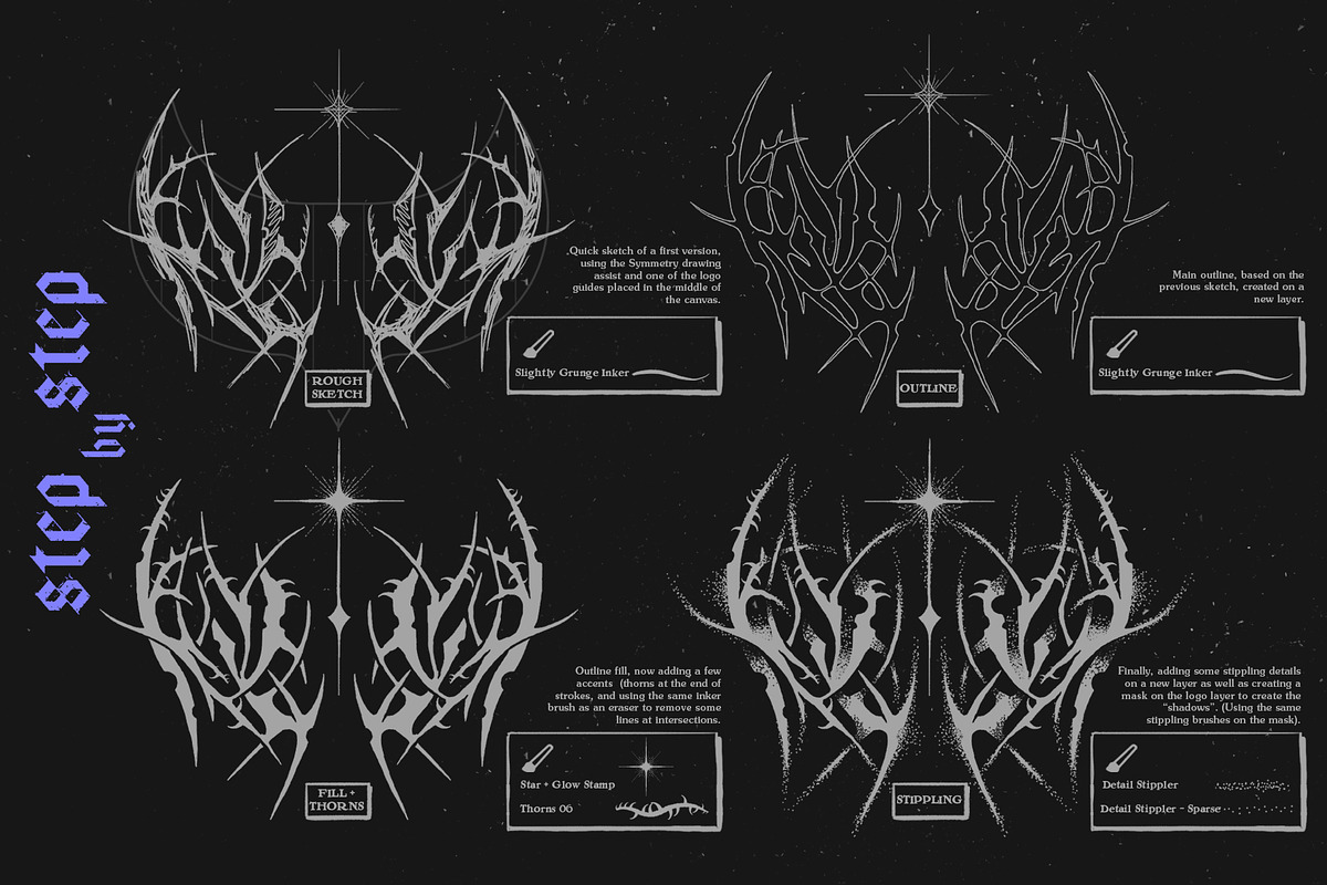 Chaos Procreate Brushes, a Brush Add-On by MiksKS (Photo 3 of 14)