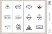 40 Retro Labels Collection, a Branding & Logo Template by Graphicdome (Thumbnail 5 of 9)