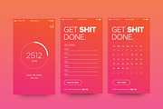 Daily UX UI Kit for App Design, a Background Graphic by Orange Graphics (Thumbnail 1 of 6)