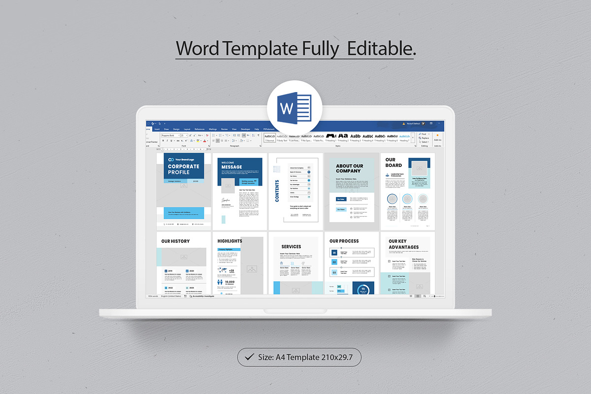 Corporate Profile, Brochure Template, a Brochure Template by Creativity-Design (Photo 6 of 6)