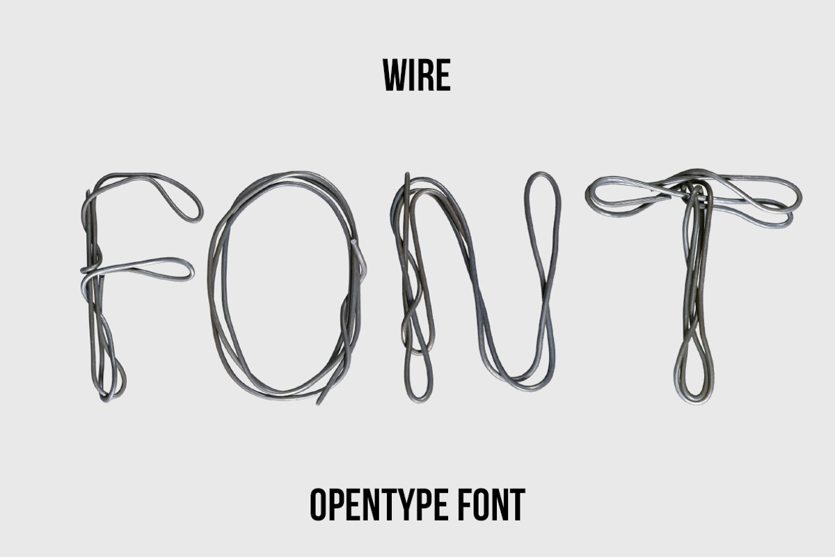 Wire Font, a Font by Handmadefont (Photo 1 of 9)