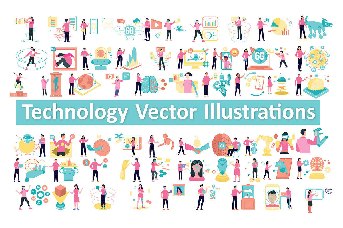 Modern Technology  Illustrations, an Illustration by Vector Portal (Photo 1 of 6)