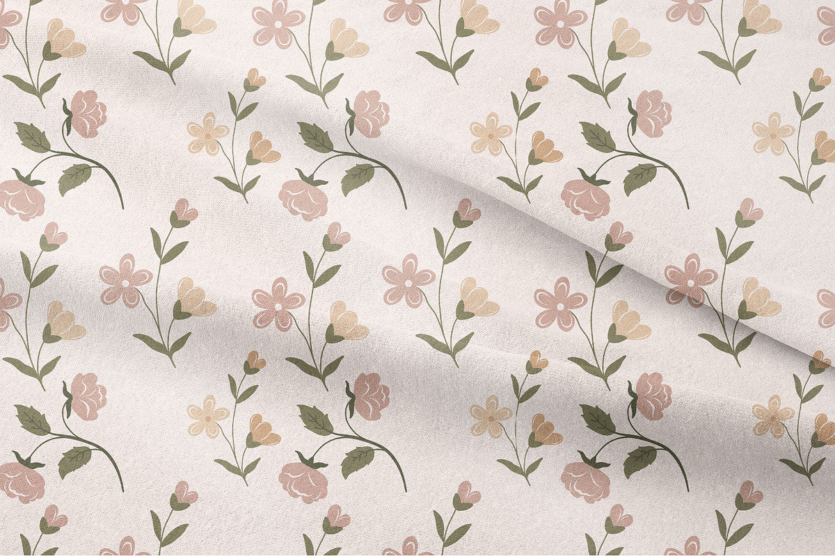 Meadow of Flowers Vector Collection, a Texture Illustration by Pati Paints (Photo 11 of 12)