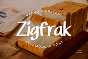 Display font Zigfrak sans serif, a Handwritten Font by Glowin_studio (Thumbnail 1 of 3)