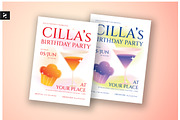 Creative Birthday Party Invitation, a Card Template by Neermana (Thumbnail 1 of 4)