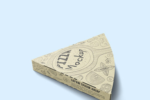 Pizza Triangle Box Mockup