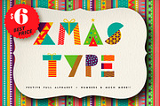 christmas geometric type+MORE 90%OFF, a Background Graphic by Cienpies Design (Thumbnail 1 of 8)