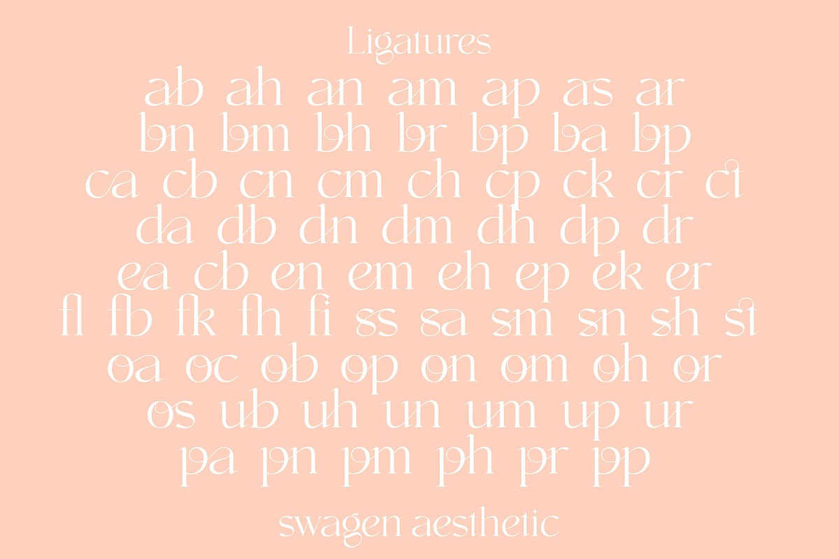 Calisba - Luxurious Ligature Display, a Serif Font by Luna Shop (Photo 4 of 9)