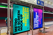 Metro Ad Screen Mock-Ups 7 v2, an Advertising Mockup by Graphic Shelter (Thumbnail 3 of 3)