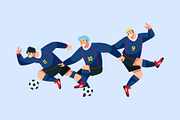 Football Player 5 Doodle, an Object Graphic by SLAB! Design (Thumbnail 2 of 3)