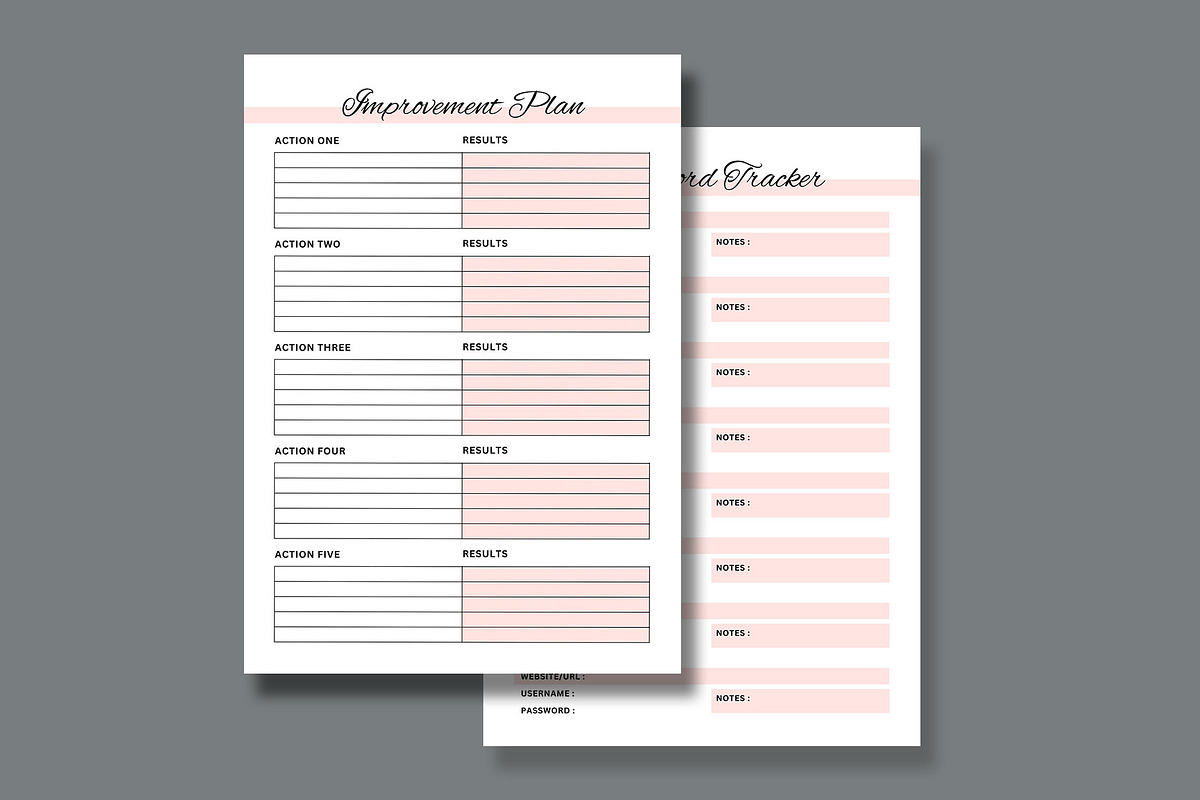 Ultimate Planner Bundle Pack Vol.35, a Stationery Template by Design Zone