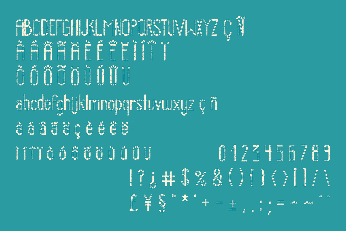 Stripess Font preview 5
