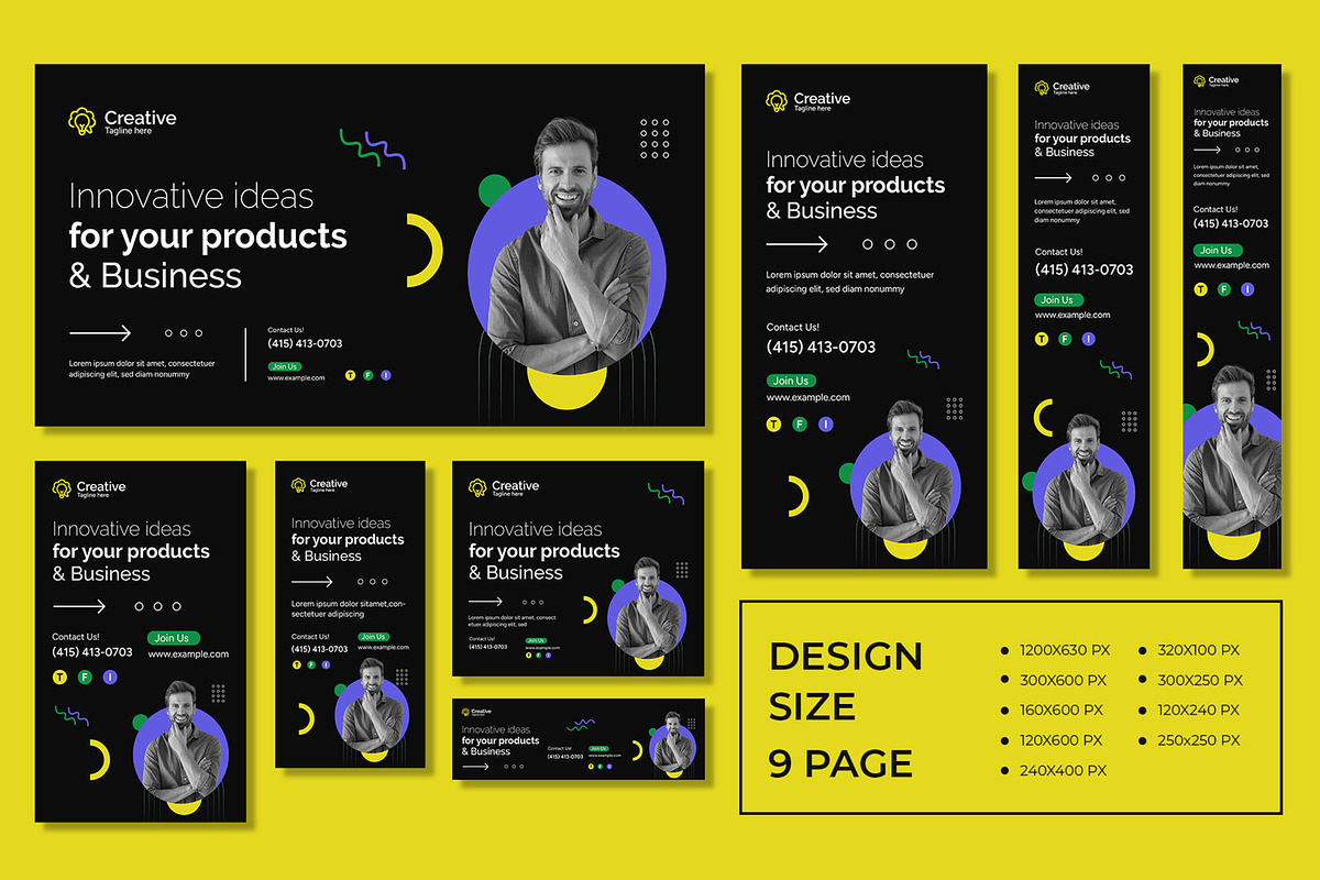 Business Web Banner Template, an UI Kit Template by CreativeShaper (Photo 1 of 4)
