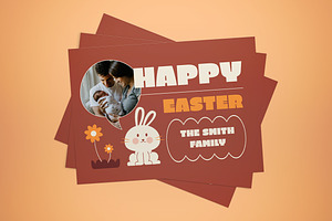 Easter Greeting Card, a Card Template by graphicook