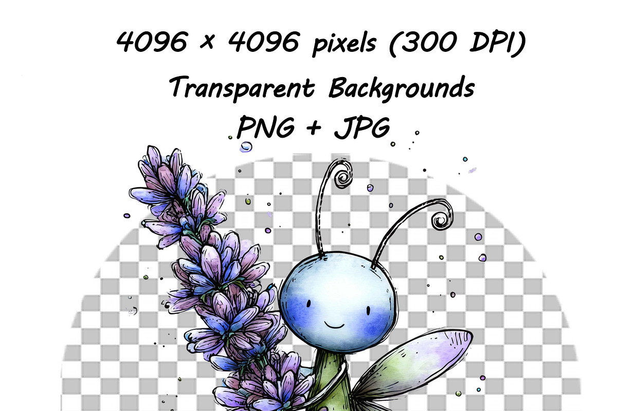 Whimsical Butterfly Clipart Set, an Animal Illustration by one-touch (Photo 19 of 20)