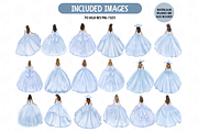 Baby Blue Quinceanera Clipart, an Illustration by TatiMockup (Thumbnail 2 of 7)