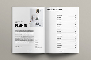 Planner Layout Design Template