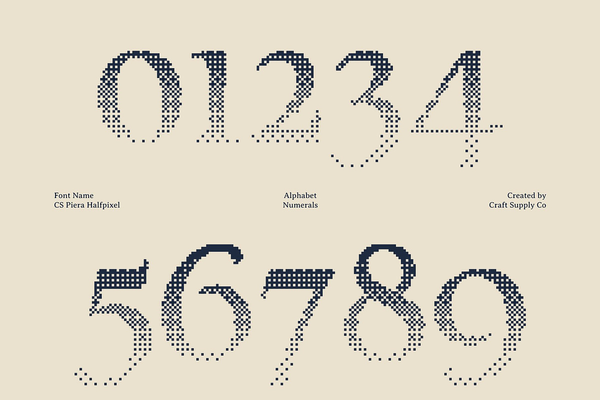 CS Piera Halfpixel, a Sans Serif Font by Craft Supply Co. (Photo 5 of 8)