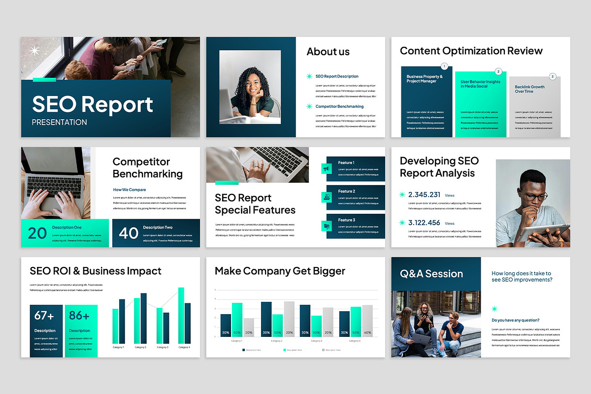 SEO Report Keynote, a Presentation Template by rgbryand (Photo 2 of 7)
