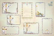 Easter Crosses, Watercolor Cliparts, a Seasonal Illustration by EL_SUHOVA (Thumbnail 4 of 7)