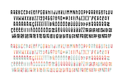 Vintage Rainbows Font, a Font by Denise Chandler (Thumbnail 8 of 9)
