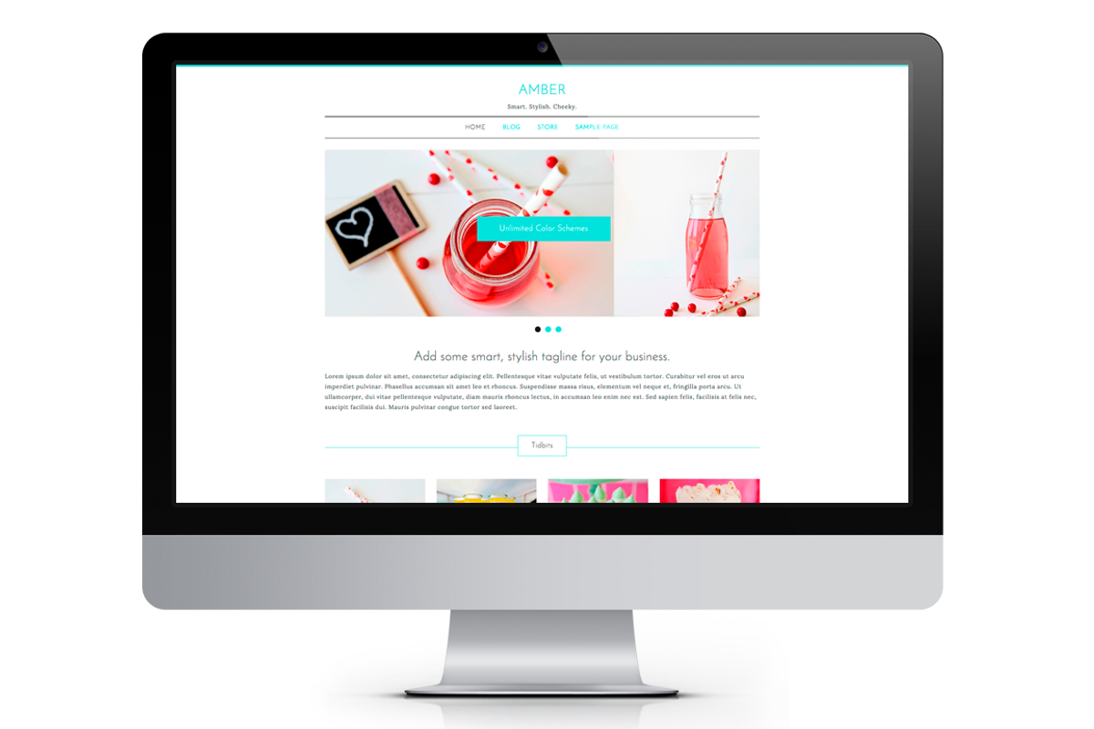 Amber - Girlish WP Theme 30% OFF, a WordPress Template by IdeaBox Themes (Photo 2 of 5)
