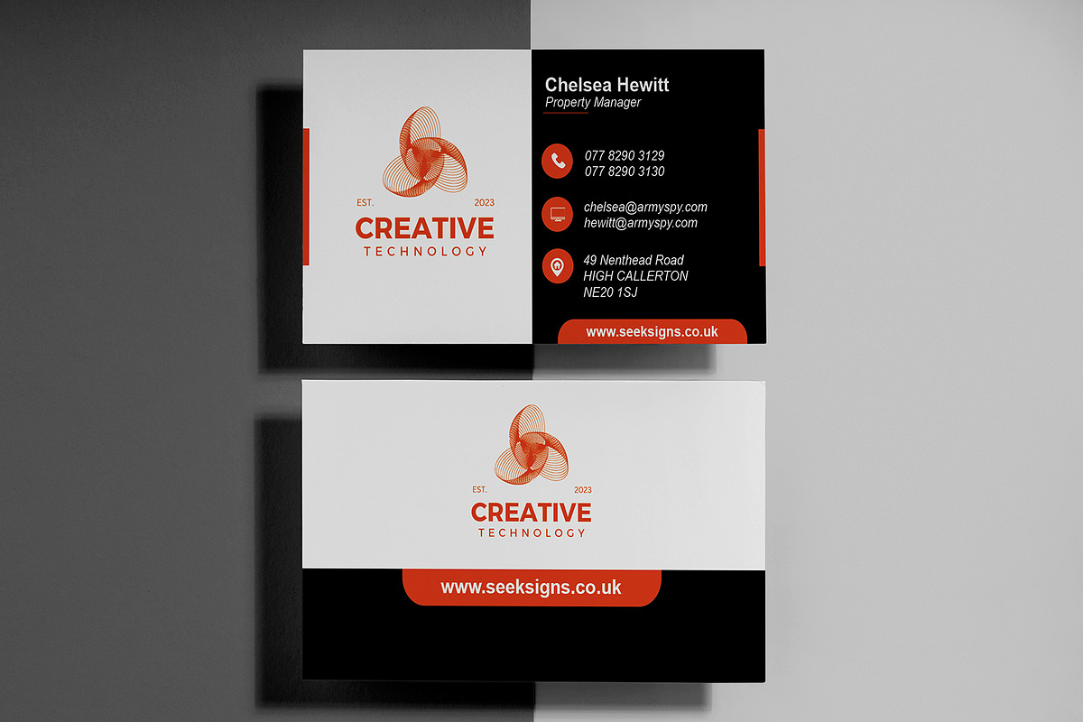 Modern Business Card Template, a Business Card Template by Mohammad Sarfaraz (Photo 1 of 4)