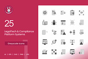 25 LegalTech & Compliance Icons., a Solid Icon by IconBunny (Thumbnail 1 of 2)