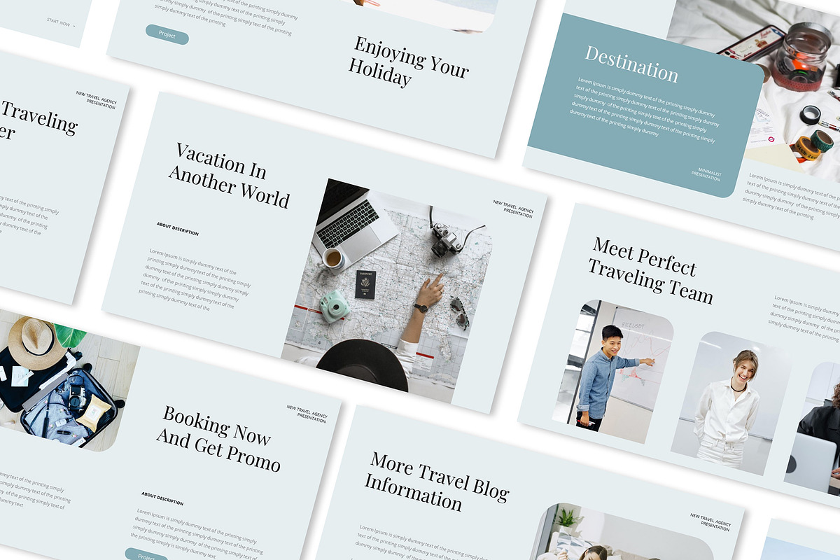 Travel Agency Powerpoint Presentatio, a Presentation Template by Formatika Studio