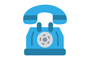 Telephone Flat Icon, a Duotone Icon by Pexelpy (Thumbnail 2 of 2)