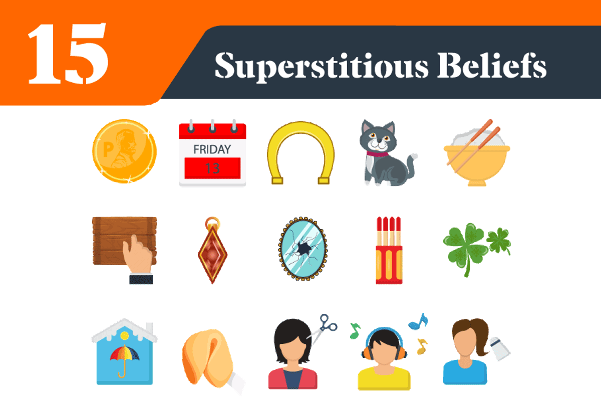 Superstition Beliefs Illustrations, a Duotone Icon by EllaMaiyaali (Photo 1 of 3)