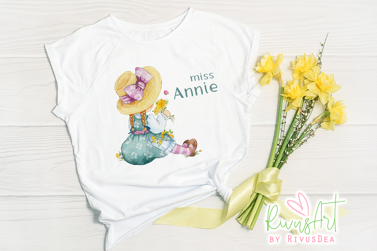Vintage Little Girl illustration, an Illustration by RivusArt (Photo 5 of 5)