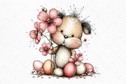 Whimsical Easter Animals Clipart PNG, an Illustration by Craft Nest (Thumbnail 9 of 11)