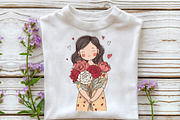 Valentine Rose Gold Reverie Girl Cli, an Illustration by Sublimation Artist (Thumbnail 5 of 6)