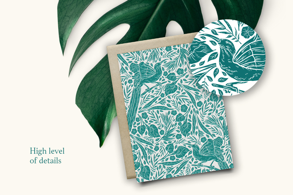 Bird-of-Paradise patterns, a Pattern Graphic by Piñata (Photo 4 of 13)